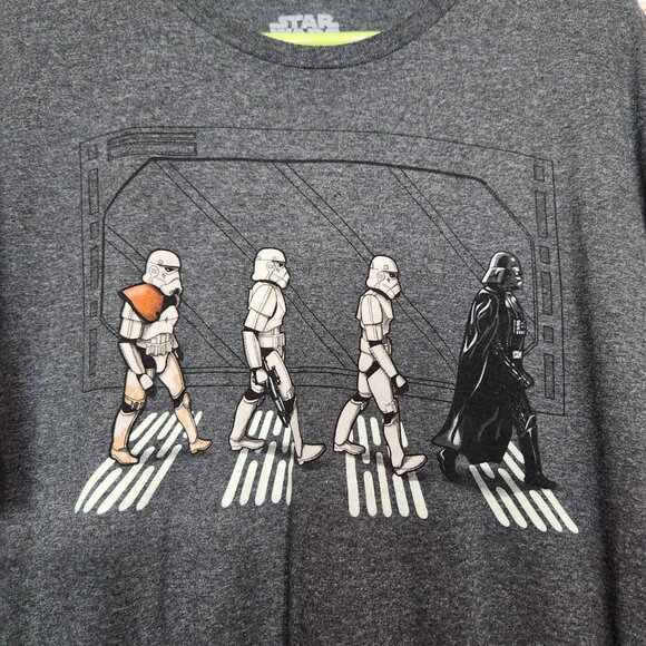 Star Wars Mad Engine Darth Vader & Stormtrooper Crossing T-Shirt Men's Size 2X - Picture 2 of 8
